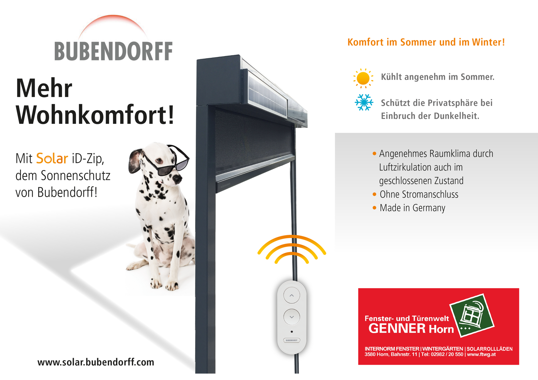Mehr Wohnkomfort mit Solar iD-Zip